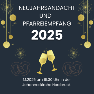 Termin Neujahrsandacht und Pfarreiempfang